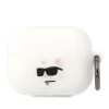 Airpods Pro Karl Lagerfeld 3D Logo NFT Choupette Head szilikon tok fehér - 2