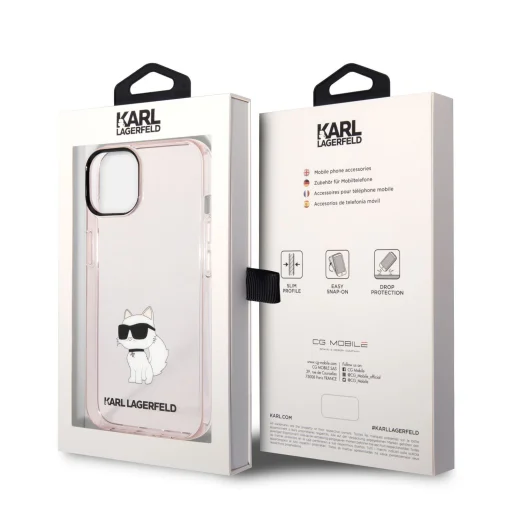 iPhone 14 Plus Karl Lagerfeld KLHCP14MHNCHTCP IML Choupette NFT tok rózsaszín - 6