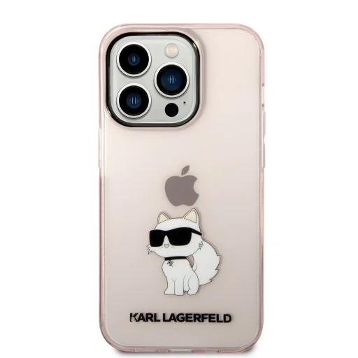 iPhone 14 Pro Karl Lagerfeld KLHCP14LHNCHTCP IML Choupette NFT tok rózsaszín - 3