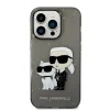 iPhone 14 Pro Karl Lagerfeld KLHCP14LHNKCTGK IML Glitter Karl and Choupette NFT tok fekete - 2