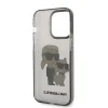 iPhone 14 Pro Karl Lagerfeld KLHCP14LHNKCTGK IML Glitter Karl and Choupette NFT tok fekete - 6