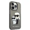 iPhone 14 Pro Karl Lagerfeld KLHCP14LHNKCTGK IML Glitter Karl and Choupette NFT tok fekete - 1