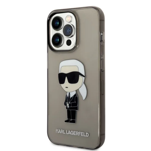 iPhone 14 Pro Max KLHCP14XHNIKTCK Karl Lagerfeld IML Ikonik NFT tok fekete - 3