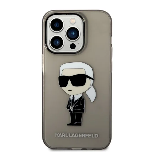 iPhone 14 Pro Max KLHCP14XHNIKTCK Karl Lagerfeld IML Ikonik NFT tok fekete - 4