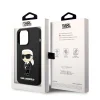 iPhone 14 Pro Max Karl Lagerfeld KLHCP14XSNIKBCK Liquid Silicone Ikonik NFT tok fekete - 2