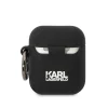 Airpods 1/2 Karl Lagerfeld 3D Logo NFT Karl Head szilikon tok fekete - 1