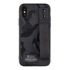 iPhone X/XS Tactical Camo Troop tok fekete