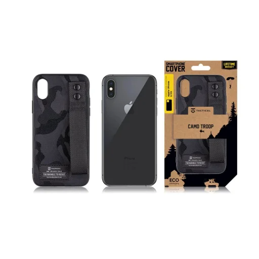 iPhone X/XS Tactical Camo Troop tok fekete - 3