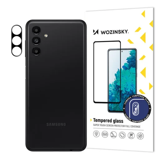 Samsung A13 5G Wozinsky Full Camera Glass 9H kameralencse védő üvegfólia fekete - 1