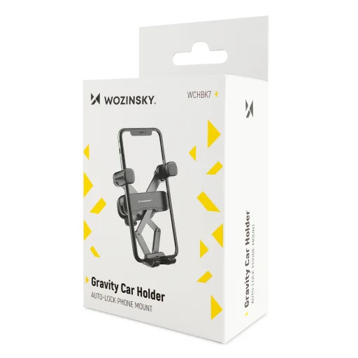 Wozinsky gravitációs autós tartó szellőzőrácshoz (WCHBK7) fekete - 8