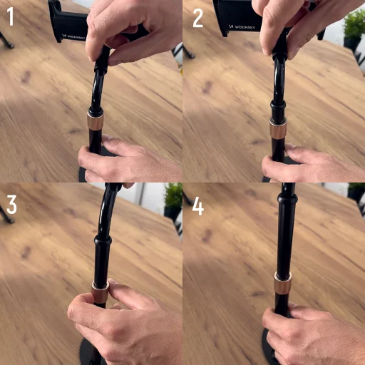 Wozinsky asztali teleszkópos telefon/tablet állvány fekete (WTHBK4) - 18