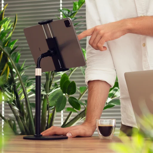 Wozinsky asztali teleszkópos telefon/tablet állvány fekete (WTHBK4) - 19