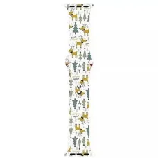 Apple Watch 4/5/6/7/8/9/SE (38/40/41mm) karácsonyi mintás óraszíj Alphajack (XMAS-9)