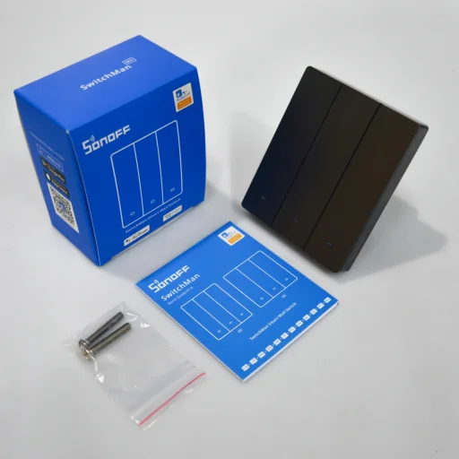 Sonoff Smart 3 csatornás Wi-Fi-s Fali Kapcsoló fekete (M5-3C-80) - 20