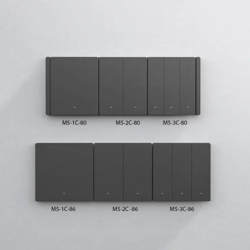 Sonoff Smart 3 csatornás Wi-Fi-s Fali Kapcsoló fekete (M5-3C-80) - 8