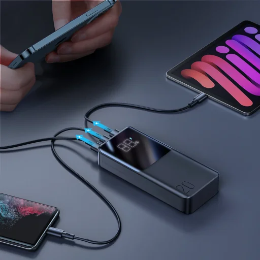 Joyroom Powerbank 22.5W 10000mAh PD QC3.0 AFC fekete (JR-QP191) - 2