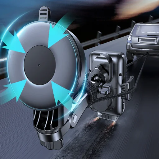 Joyroom autós tartó vezeték nélküli töltéssel 15W Qi műszerfalra fekete (JR-ZS298) - 9