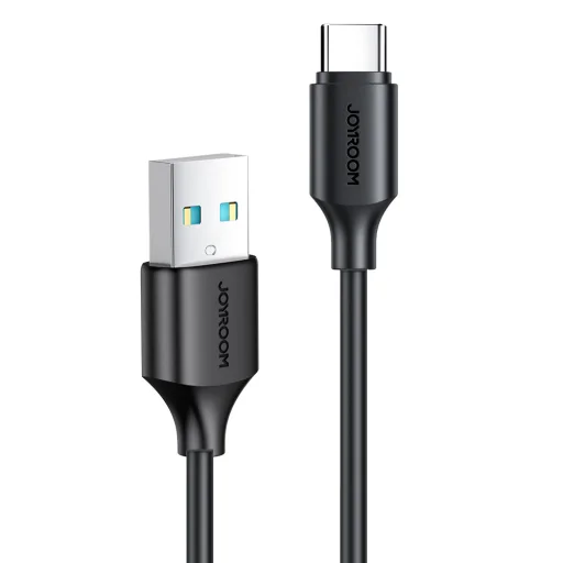 Joyroom Type-C USB adat és töltőkábel 3A 0.25m fekete - 1