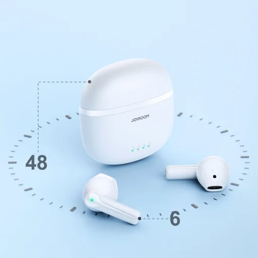 Joyroom TWS vezeték nélküli ENC bluetooth fülhallgató fehér - 2