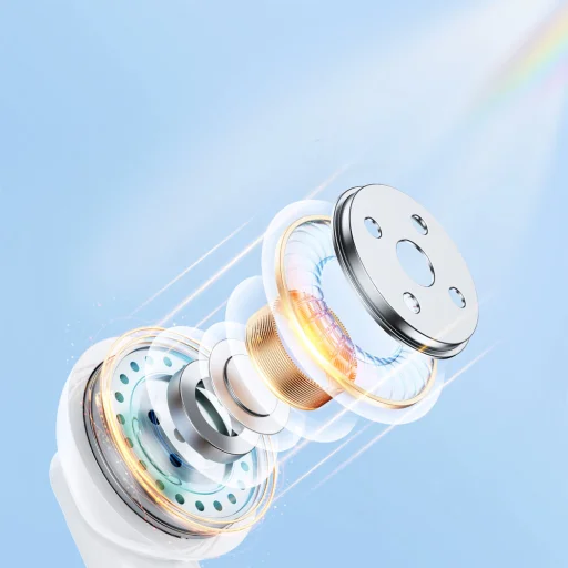 Joyroom TWS vezeték nélküli ENC bluetooth fülhallgató fehér - 7