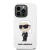 iPhone 14 Pro Karl Lagerfeld KLHCP14LSNIKBCH Liquid Silicone Choupette NFT tok fehér