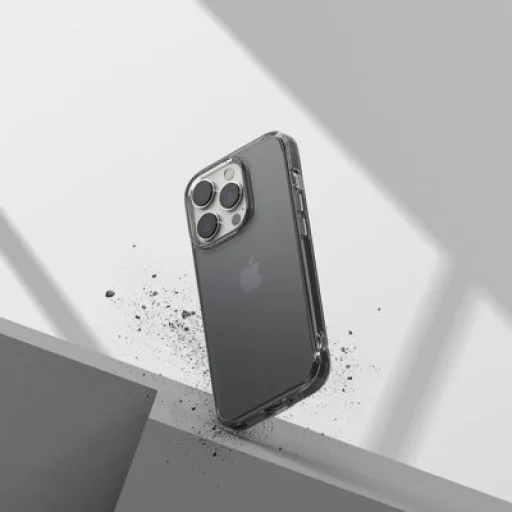 iPhone 14 Pro Max Ringke Fusion Matt tok gél kerettel szürke - 12