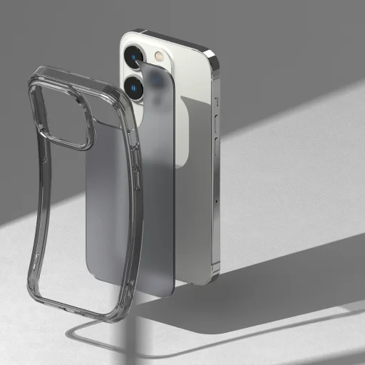 iPhone 14 Plus Ringke Fusion Matt tok gél kerettel szürke - 7