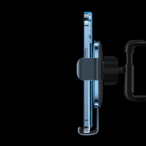 Baseus Metal Age II gravitációs autós telefontartó kör szellőzőrácsra helyezhető fekete (SUJS030001) - 8