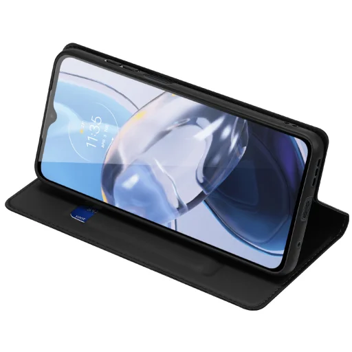Motorola Moto E22i / E22 Dux Ducis Skin Pro Öko Bőr fliptok fekete - 3