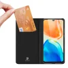 Vivo X80 Lite / V25 Dux Ducis Skin Pro Öko Bőr fliptok fekete - 7