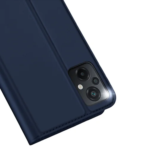 Xiaomi Poco M5 Dux Ducis Skin Pro Öko Bőr fliptok kék - 2