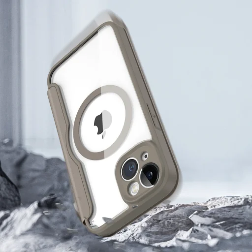 iPhone 14 Dux Ducis Skin X Pro Magsafe mágneses fliptok bézs - 9