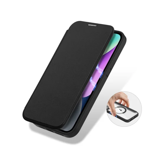 iPhone 14 Dux Ducis Skin X Pro Magsafe mágneses fliptok fekete - 10