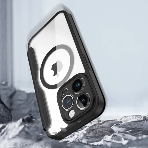 iPhone 14 Pro Dux Ducis Skin X Pro Magsafe mágneses fliptok fekete - 2