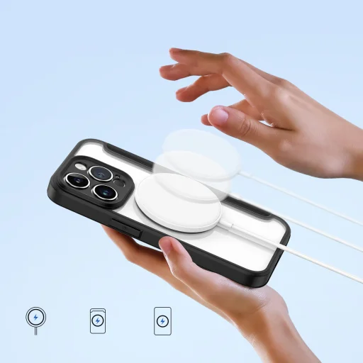 iPhone 14 Pro Dux Ducis Skin X Pro Magsafe mágneses fliptok fekete - 4