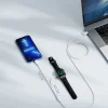 Joyroom USB Type C 20W PD Apple Watch  töltő kábel indukciós töltéssel 1.5 m fehér thumbnail