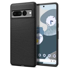Google Pixel 7 Pro Spigen Liquid Air flexibilis TPU gél tok matt fekete