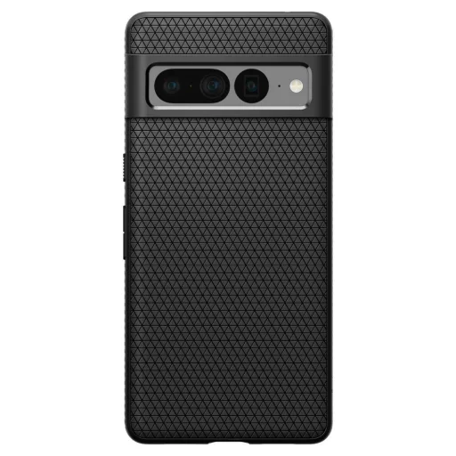 Google Pixel 7 Pro Spigen Liquid Air flexibilis TPU gél tok matt fekete - 6
