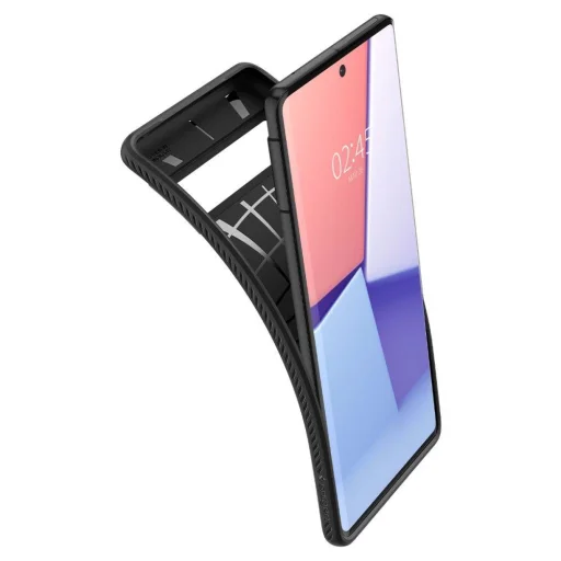 Google Pixel 7 Pro Spigen Liquid Air flexibilis TPU gél tok matt fekete - 10
