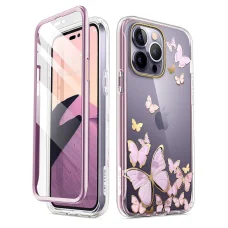  iPhone 14 Pro Max Supcase Cosmo lila pillangós tok