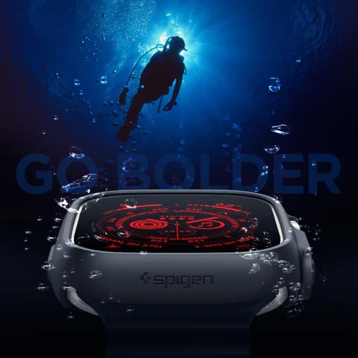 Apple Watch Ultra 1/2/3 (49mm) Spigen Thin Fit tok fekete (ACS05458) - 5