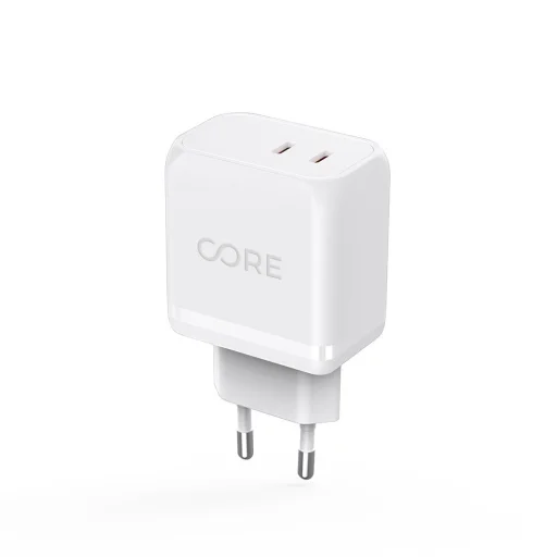 Forever Core Smart PD hálózati töltő adapter 2xUSB-C 45W - 1