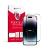 iPhone 14 Pro/15 Forcell Flexible 5D Full Glue hibrid kijelzővédő üvegfólia fekete - 8