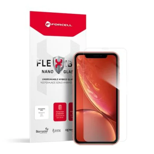 iPhone XR/11 Forcell Flexible Nano Glass hibrid kijelzővédő üvegfólia - 1
