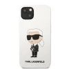 iPhone 13 Karl Lagerfeld KLHCP13MSNIKBCH Liquid Silicone Ikonik NFT tok fehér thumbnail