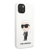 iPhone 13 Karl Lagerfeld KLHCP13MSNIKBCH Liquid Silicone Ikonik NFT tok fehér thumbnail