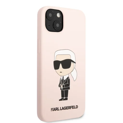 iPhone 13 Karl Lagerfeld KLHCP13MSNIKBCP Liquid Silicone Ikonik NFT tok rózsaszín - 4