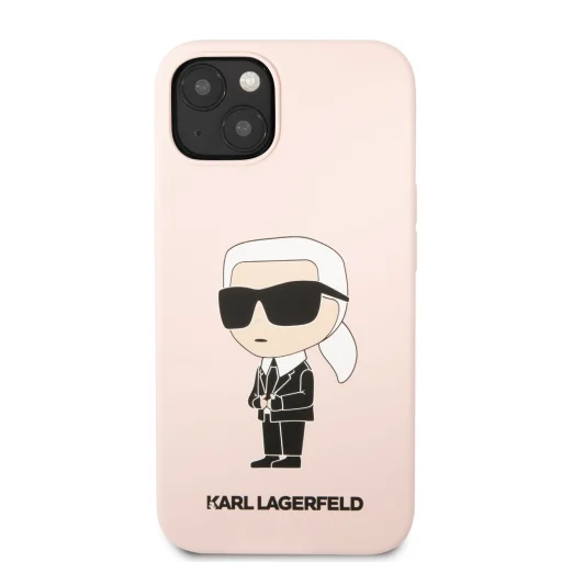 iPhone 13 Karl Lagerfeld KLHCP13MSNIKBCP Liquid Silicone Ikonik NFT tok rózsaszín - 2