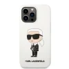 iPhone 13 Pro Karl Lagerfeld KLHCP13LSNIKBCH Liquid Silicone Ikonik NFT tok fehér thumbnail