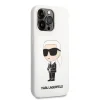 iPhone 13 Pro Karl Lagerfeld KLHCP13LSNIKBCH Liquid Silicone Ikonik NFT tok fehér thumbnail